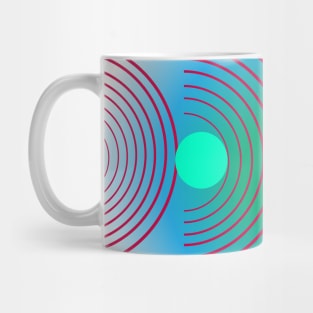 Abstract Contrast Circles tone Mug